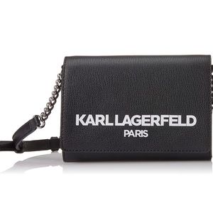 NEW! Karl Lagerfeld Paris Connie Leather Crossbody Shoulder Bag / MAKE AN OFFER!